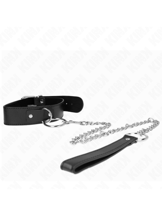 COLLAR BDSM CON CORREA AJUSTABLE KINK 36-43 CM DE LA MARCA KINK COLLAR & GAG