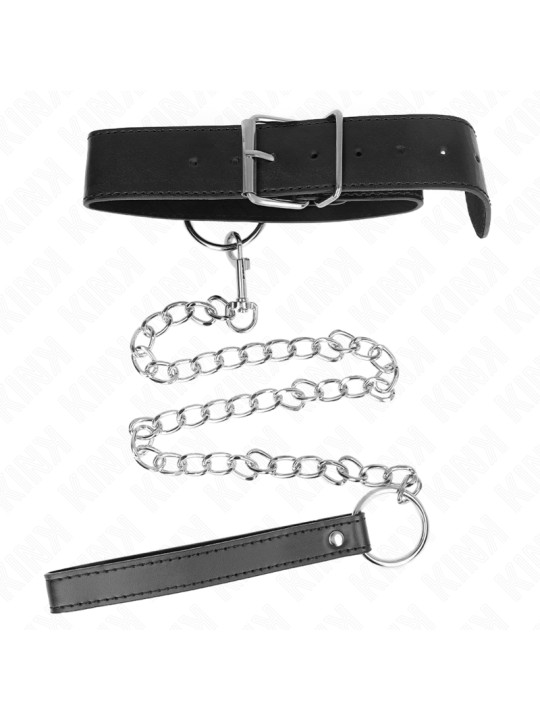 COLLAR BDSM CON CORREA AJUSTABLE KINK 36-43 CM DE LA MARCA KINK COLLAR & GAG