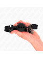MORDAZA DE BOLA DE SILICONA KINK TALLA S NEGRO AJUSTABLE DE LA MARCA KINK COLLAR & GAG