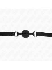 MORDAZA DE BOLA DE SILICONA KINK TALLA S NEGRO AJUSTABLE DE LA MARCA KINK COLLAR & GAG