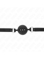 MORDAZA DE BOLA SILICONA KINK NEGRO TALLA M AJUSTABLE DE LA MARCA KINK COLLAR & GAG