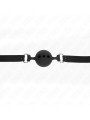 MORDAZA DE BOLA DE SILICONA KINK TALLA L NEGRO AJUSTABLE DE LA MARCA KINK COLLAR & GAG