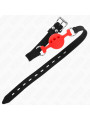 MORDAZA DE BOLA DE SILICONA ROJA AJUSTABLE KINK DE LA MARCA KINK COLLAR & GAG