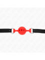 MORDAZA DE BOLA DE SILICONA ROJA AJUSTABLE KINK DE LA MARCA KINK COLLAR & GAG