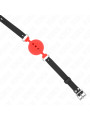 MORDAZA DE BOLA DE SILICONA ROJA AJUSTABLE KINK TALLA L DE LA MARCA KINK COLLAR & GAG