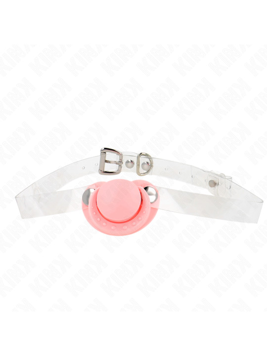 MORDAZA CHUPETE AJUSTABLE KINK ROSA 5.5 CM BDSM DE LA MARCA KINK COLLAR & GAG