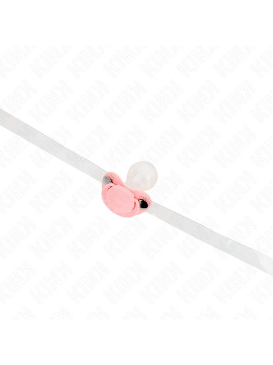 MORDAZA CHUPETE AJUSTABLE KINK ROSA 5.5 CM BDSM DE LA MARCA KINK COLLAR & GAG