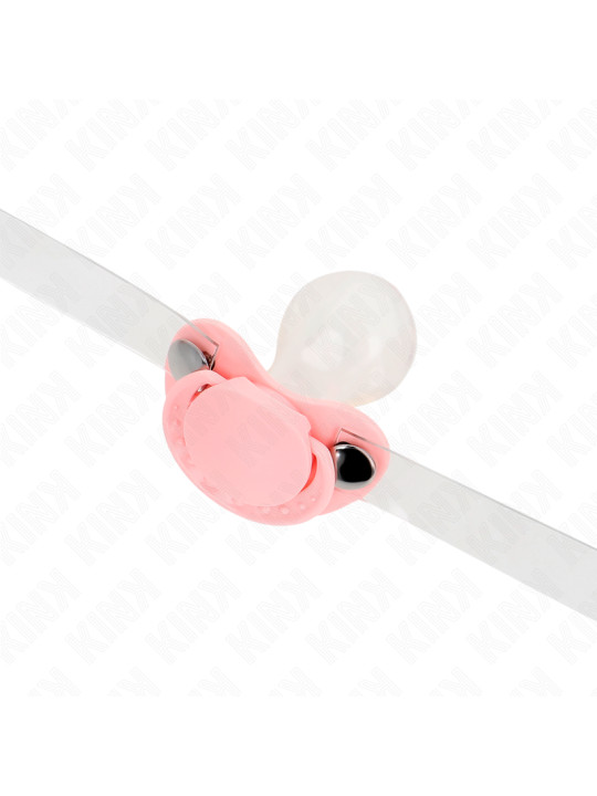 MORDAZA CHUPETE AJUSTABLE KINK ROSA 5.5 CM BDSM DE LA MARCA KINK COLLAR & GAG