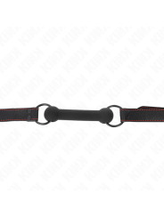 MORDAZA BDSM HUESO AJUSTABLE CORREA POLIPIEL NEGRO KINK DE LA MARCA KINK COLLAR & GAG