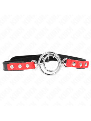 MORDAZA BDSM AJUSTABLE CON JUNTAS TÓRICAS ROJO 38X56 CM DE LA MARCA KINK COLLAR & GAG