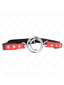 MORDAZA BDSM AJUSTABLE CON JUNTAS TÓRICAS ROJO 38X56 CM DE LA MARCA KINK COLLAR & GAG
