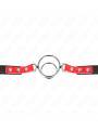 MORDAZA BDSM AJUSTABLE CON JUNTAS TÓRICAS ROJO 38X56 CM DE LA MARCA KINK COLLAR & GAG