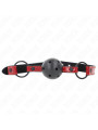 MORDAZA DE BOLA BDSM 4.5 CM POLIPIEL BRILLANTE AJUSTABLE DE LA MARCA KINK COLLAR & GAG