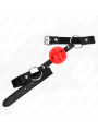 MORDAZA DE BOLA ROJA 4.5 CM KINK BDSM SILICONA SEGURA DE LA MARCA KINK COLLAR & GAG