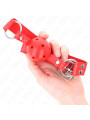 MORDAZA DE BOLA BDSM 4.5 CM ROJA SILICONA SUAVE DE LA MARCA KINK COLLAR & GAG