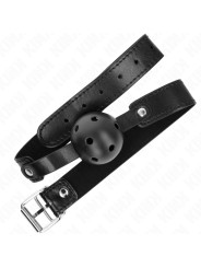 MORDAZA DE BOLA BDSM 4.5 CM SILICONA NEGRO KINK DE LA MARCA KINK COLLAR & GAG