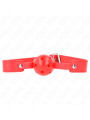 MORDAZA DE BOLA KINK 4.5 CM SILICONA ROJO BDSM DE LA MARCA KINK COLLAR & GAG