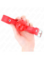 MORDAZA DE BOLA KINK 4.5 CM SILICONA ROJO BDSM DE LA MARCA KINK COLLAR & GAG