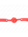 MORDAZA DE BOLA KINK 4.5 CM SILICONA ROJO BDSM DE LA MARCA KINK COLLAR & GAG