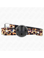 MORDAZA DE BOLA KINK 4.5 CM TRANSPIRABLE LEOPARDO DE LA MARCA KINK COLLAR & GAG