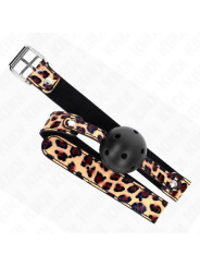 MORDAZA DE BOLA KINK 4.5 CM TRANSPIRABLE LEOPARDO DE LA MARCA KINK COLLAR & GAG