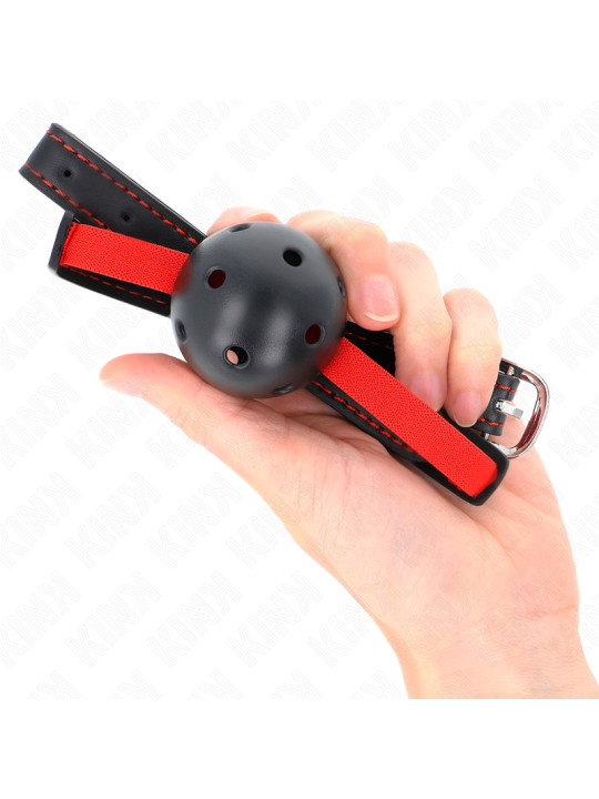 MORDAZA DE BOLA KINK 4.5 CM CON CINTURÓN ELÁSTICO DE LA MARCA KINK COLLAR & GAG