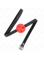 MORDAZA DE BOLA KINK 4.5 CM TRANSPIRABLE ROJO DE LA MARCA KINK COLLAR & GAG