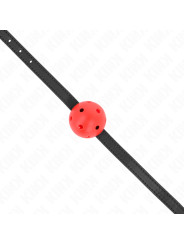 MORDAZA DE BOLA KINK 4.5 CM TRANSPIRABLE ROJO DE LA MARCA KINK COLLAR & GAG