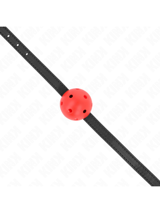 MORDAZA DE BOLA KINK 4.5 CM TRANSPIRABLE ROJO DE LA MARCA KINK COLLAR & GAG