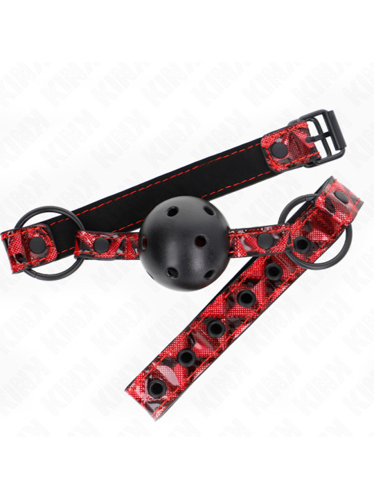 MORDAZA DE BOLA KINK 4.5 CM DIAMANTE AJUSTABLE 42-60 CM DE LA MARCA KINK COLLAR & GAG