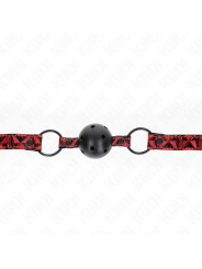 MORDAZA DE BOLA KINK 4.5 CM DIAMANTE AJUSTABLE 42-60 CM DE LA MARCA KINK COLLAR & GAG