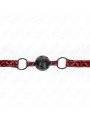 MORDAZA DE BOLA KINK 4.5 CM DIAMANTE AJUSTABLE 42-60 CM DE LA MARCA KINK COLLAR & GAG