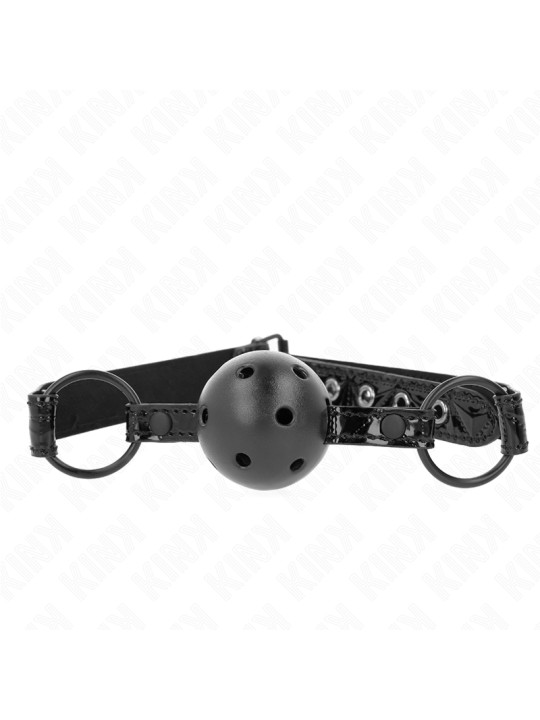 MORDAZA DE BOLA KINK 4.5 CM DIAMANTE AJUSTABLE 42-60 CM DE LA MARCA KINK COLLAR & GAG