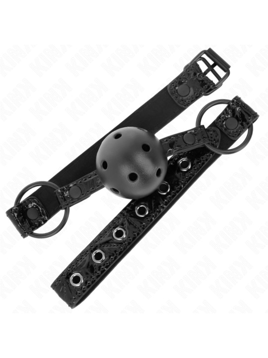 MORDAZA DE BOLA KINK 4.5 CM DIAMANTE AJUSTABLE 42-60 CM DE LA MARCA KINK COLLAR & GAG