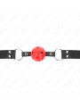 MORDAZA DE BOLA KINK 4 CM TRANSPIRABLE CUERO AJUSTABLE DE LA MARCA KINK COLLAR & GAG