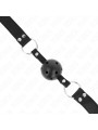 MORDAZA DE BOLA BDSM 4 CM NEGRA AJUSTABLE KINK DE LA MARCA KINK COLLAR & GAG