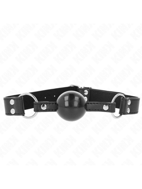 MORDAZA DE BOLA SUAVE KINK CON CORREA AJUSTABLE DE LA MARCA KINK COLLAR & GAG