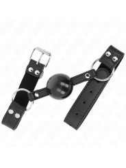 MORDAZA DE BOLA SUAVE KINK CON CORREA AJUSTABLE DE LA MARCA KINK COLLAR & GAG