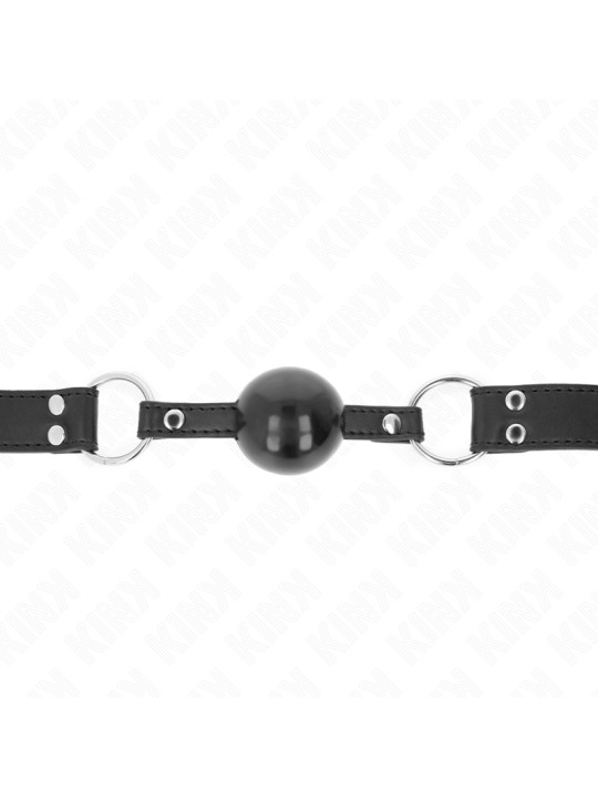 MORDAZA DE BOLA SUAVE KINK CON CORREA AJUSTABLE DE LA MARCA KINK COLLAR & GAG