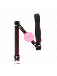 MORDAZA DE BOLA BDSM 4 CM ORO ROSA KINK DE LA MARCA KINK COLLAR & GAG