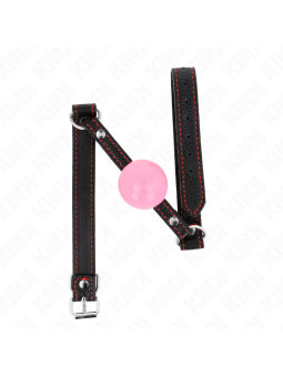 MORDAZA DE BOLA BDSM 4 CM ORO ROSA KINK DE LA MARCA KINK COLLAR & GAG