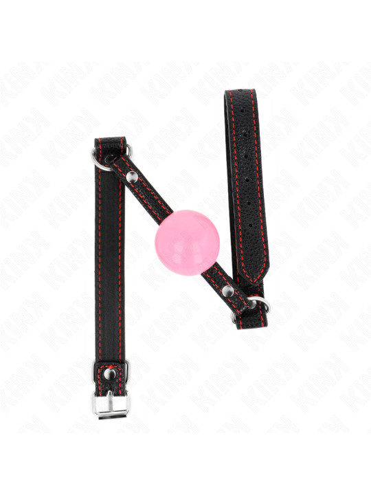 MORDAZA DE BOLA BDSM 4 CM ORO ROSA KINK DE LA MARCA KINK COLLAR & GAG