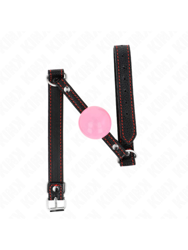 MORDAZA DE BOLA BDSM 4 CM ORO ROSA KINK DE LA MARCA KINK COLLAR & GAG
