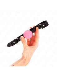 MORDAZA DE BOLA BDSM 4 CM ORO ROSA KINK DE LA MARCA KINK COLLAR & GAG