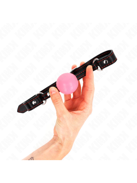 MORDAZA DE BOLA BDSM 4 CM ORO ROSA KINK DE LA MARCA KINK COLLAR & GAG