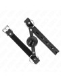 MORDAZA DE BOLA BDSM 4 CM TPE CON CANDADO NEGRO KINK DE LA MARCA KINK COLLAR & GAG