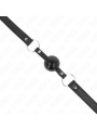 MORDAZA DE BOLA BDSM 4 CM TPE CON CANDADO NEGRO KINK DE LA MARCA KINK COLLAR & GAG