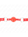 MORDAZA DE BOLA KINK 4 CM TPE CON CANDADO ROJO DE LA MARCA KINK COLLAR & GAG