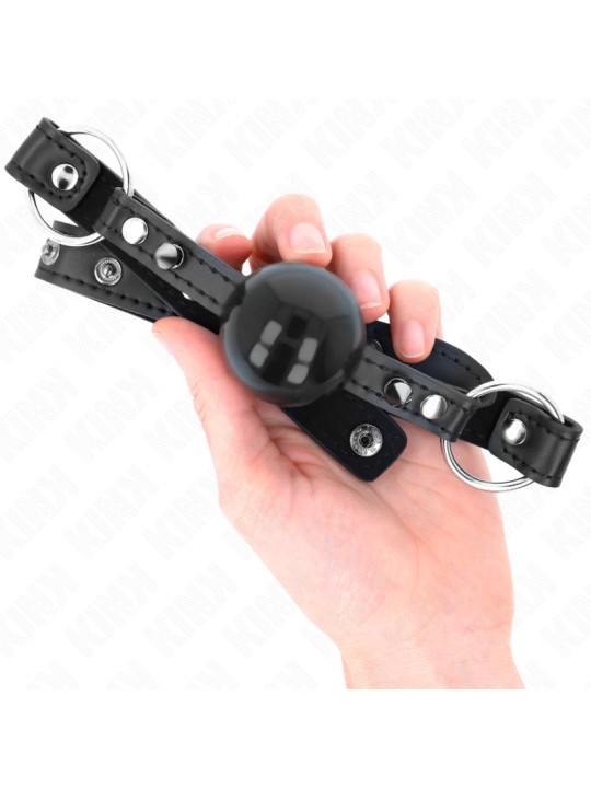 MORDAZA DE BOLA KINK 4 CM SILICONA SUAVE Y SEGURA DE LA MARCA KINK COLLAR & GAG