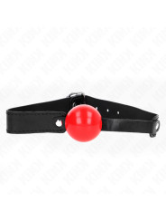 MORDAZA DE BOLA SUAVE TPE 4 CM AJUSTABLE KINK DE LA MARCA KINK COLLAR & GAG